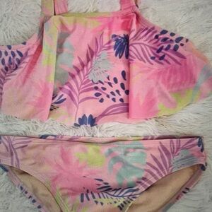 Tropical Pink Kids Swim Set
